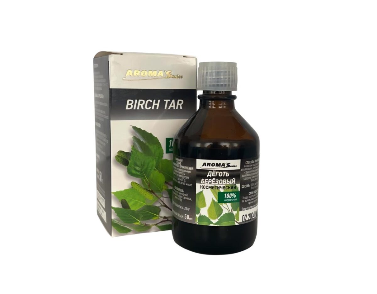 Kosmetischer Birkenteer Birkenöl Tar 5 x 50 ml