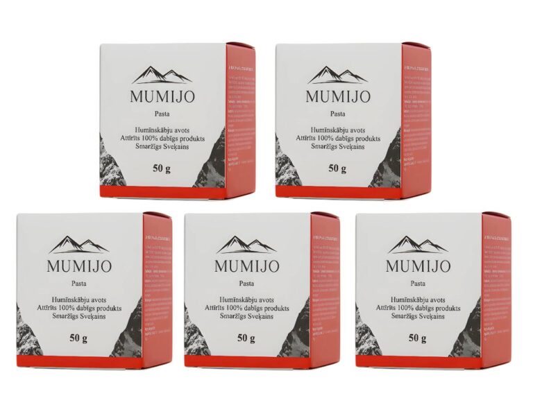 Mumijo Shilajit Harz Kirgistan Bergbalsam gereinigt 5 x 50 g