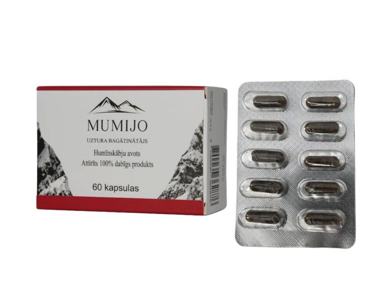 Mumijo Shilajit Kirgistan Fulvinsäure Huminsäure 60 Kapseln