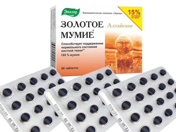 Mumijo Shilajit Altaj Goldene Mumijo Huminsäuren 60 Tabl