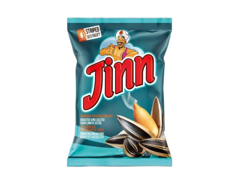 Sonnenblumenkerne Jinn Striped Salt geröstet und gesalzt ungeschält 300 g