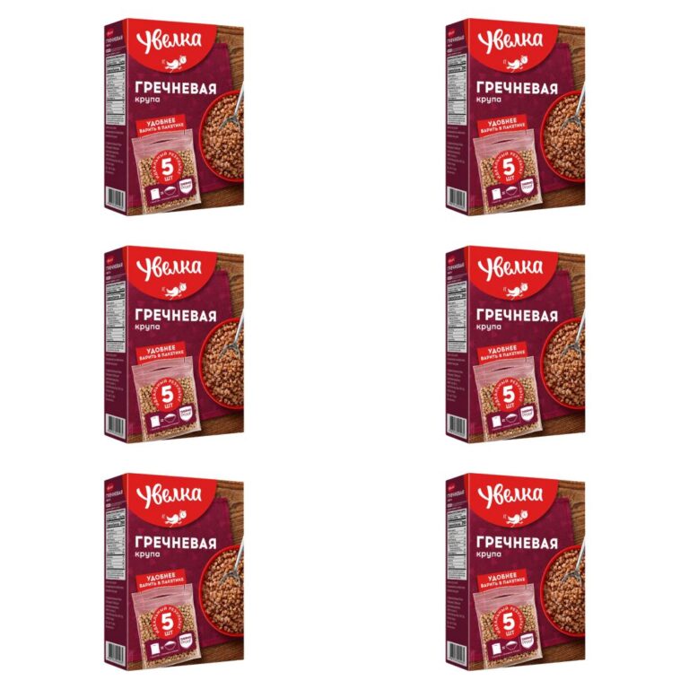 Buchweizen Uvelka Extra in Kochbeuteln 6 x 5 x 80 g 1200 g Buckwheat
