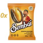 Sonnenblumenkerne Sembai gestreift geröstet ungesalzen ungeschält 10 x 200 g