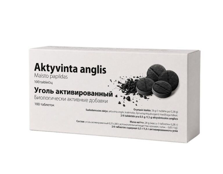Aktivkohle Karboaktiv Carbo activatus 100 Tabletten je 280 mg