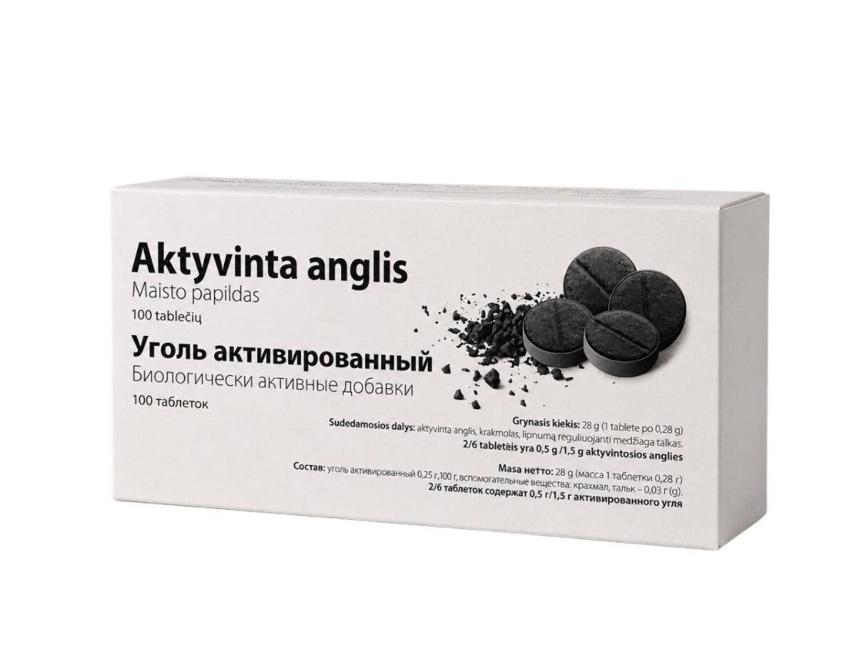 Aktivkohle Karboaktiv Carbo activatus 3 x 100 Tabletten je 280 mg