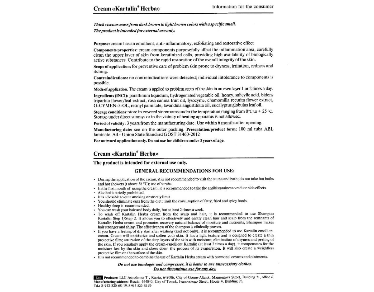 Kartalin Herba gegen Psoriasis Schuppenekzeme 100 ml