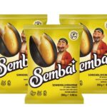 Sonnenblumenkerne Sembai schwarz geröstet ungesalzen ungeschält 3 x 250 g