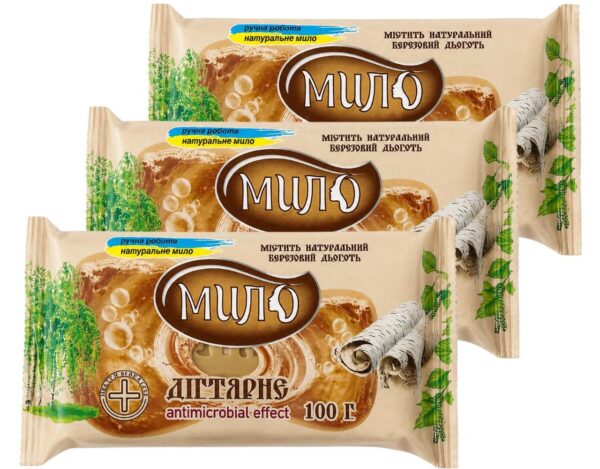 Birkenteerseife antibakteriell mit Birkenteer Extrakt 3 x 100 g