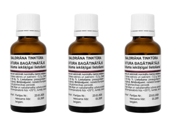Baldrian Tinktur Beruhigungstropfen Valeriana officinalis 3 x 25 ml