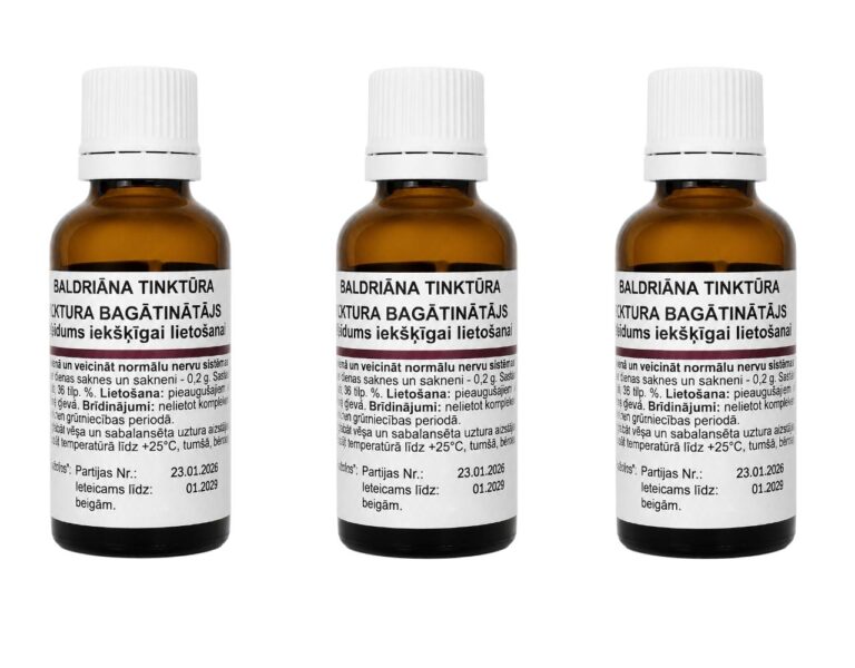 Baldrian Tinktur Beruhigungstropfen Valeriana officinalis 3 x 25 ml