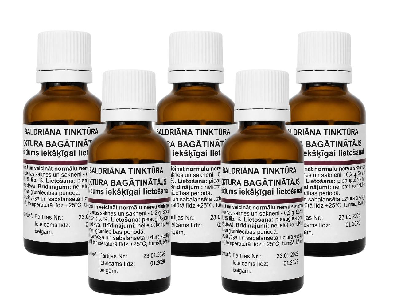 ID_15658-2.jpg Baldrian Tinktur Beruhigungstropfen Valeriana officinalis 5 x 25 ml