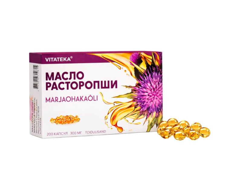 Mariendistelöl Gelatinekapseln Linolsäure Vitamin E Kapseln 200 St. je 300 mg