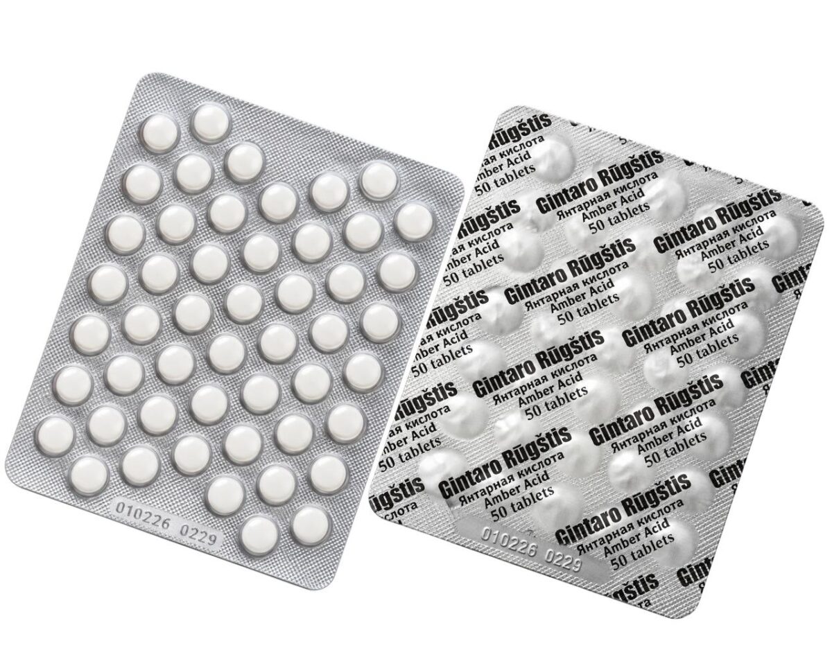 Bernsteinsäure 50 Tabletten Amber Acid Succinic Acid Biotiki
