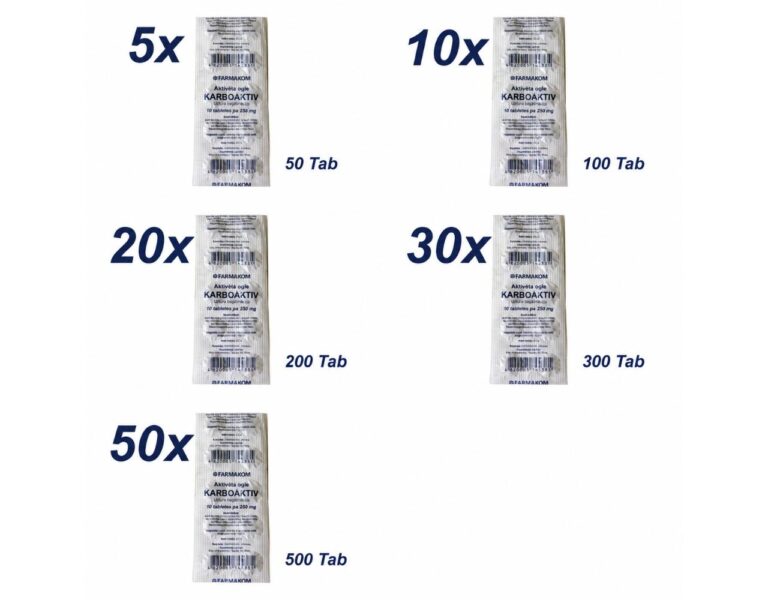Aktivkohle Sparset 50-500 Tabl Karboaktiv Carbo activatus