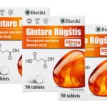 Bernsteinsäure Amber Acid Succinic Acid Biotiki 3 x 50 Tabletten