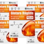 Bernsteinsäure Amber Acid Succinic Acid Biotiki 5 x 50 Tabletten
